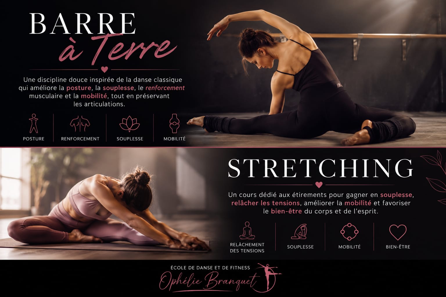Barre à terre & Stretching – Posture, souplesse et bien-être